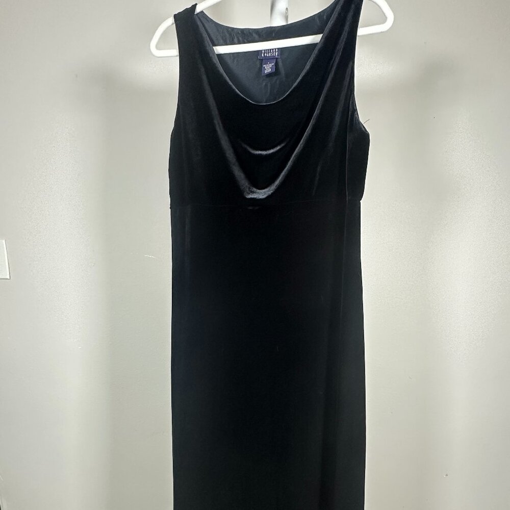 Black Velvet Maxi Dress Gown